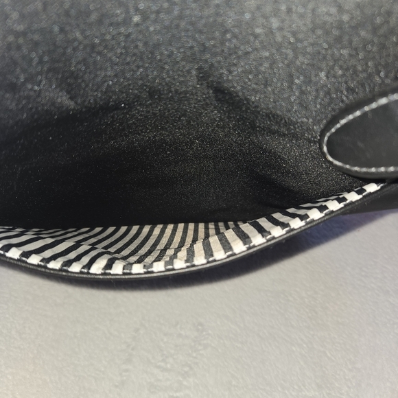 GIVENCHY Parfums Nylon Tote Bag Faux Leather Straps Striped Interior NWOT - Picture 10 of 12